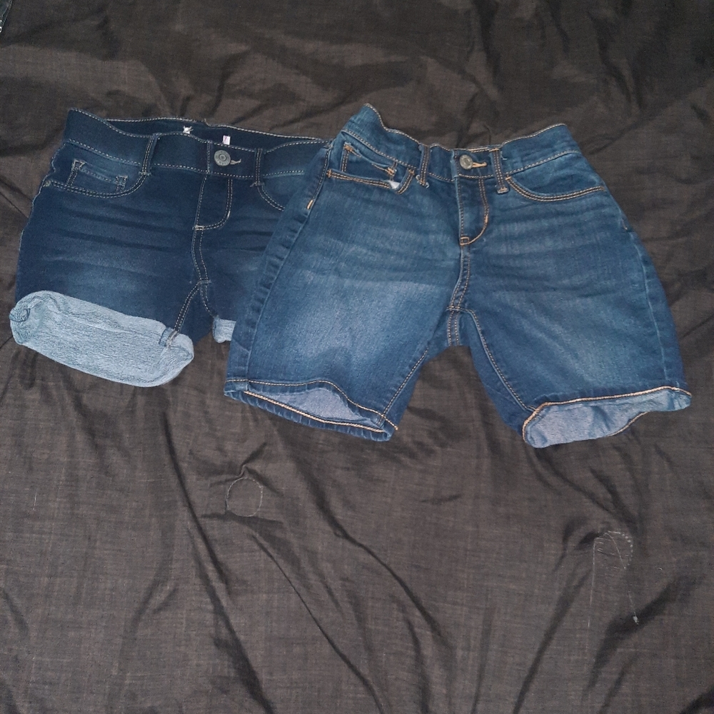 2 Pairs Of Kids Jean Shorts